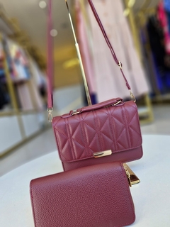 Kit Bolsa Transversal De Ombro Mily Marsala - AUTHENTIC STORE LTDA