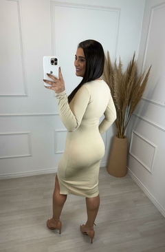 Imagem do Vestido Canelado Jeniffer Nude