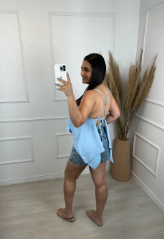 Cropped Michelle Azul - comprar online
