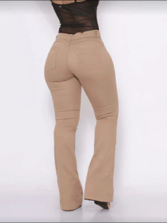 Calça Wide Leg Jeans Nude - loja online