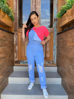 Jardineira Jeans Mom Amber Clara - AUTHENTIC STORE LTDA