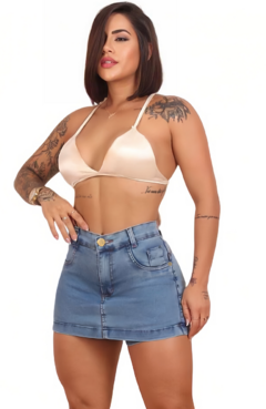 Shorts Saia Jeans Claro Ellem
