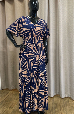 Vestido Plus Julia Azul Marinho