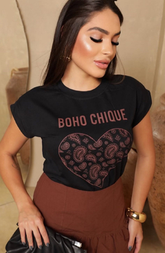 T Shirt Boho Chic Preto - comprar online