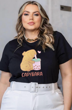 T-Shirt Plus Capybara Preto - comprar online