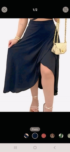 Saia Envelope Lisa Preta - AUTHENTIC STORE LTDA