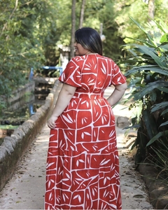 Vestido Plus Chiara Terracota - comprar online