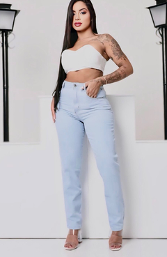 Calça Mom Virginia Jeans Claro