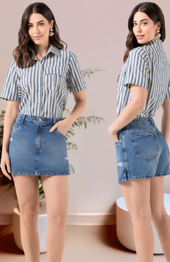 Shorts Saia Fabricia Jeans