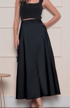 Saia Alfaiataria Melissa Preta - comprar online