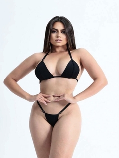 Conjunto Biquíni Fita Ousadia Preto - comprar online