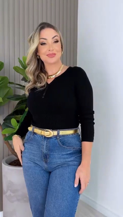 Blusa Modal Flávia Preta