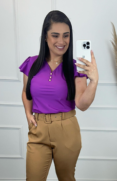 Blusa Pérola Roxa