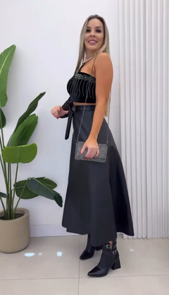 Saia Envelope Lauana Preto - comprar online