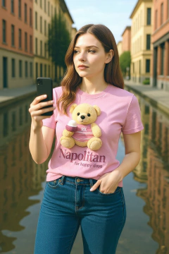 T-Shirt Feminina Napolitan For Happy Days - AUTHENTIC STORE LTDA