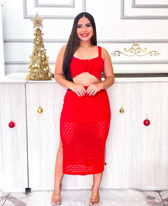 Conj Tricô Tatiana Vermelho - AUTHENTIC STORE LTDA