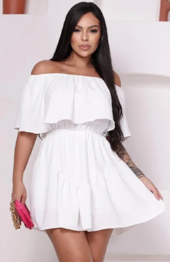 Vestido Macaquinho Kessia Branco