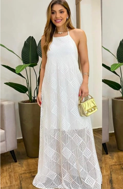 Vestido Lease Longo Karoline Branco