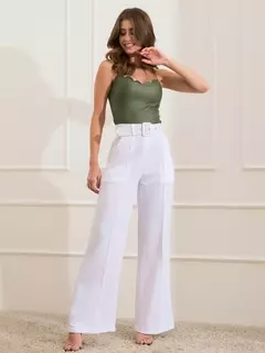 Calça Pantalona Nielly Off White - loja online