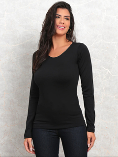 Blusa Termica Poli Preto na internet