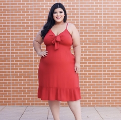 Vestido Curto Plus Size Marcela Vermelho - AUTHENTIC STORE LTDA