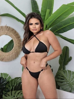 Conjunto Biquíni Fita Ousadia Preto