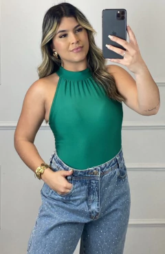 Body Camila Gola Alta Verde Bandeira - comprar online