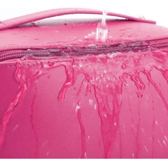 Nécessaire Bolsa Couro Pu Feminina Organizador Viagem Maquiagem Cosméticos Grande - Pink - loja online