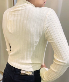 Blusa Modal Canelada Lany Creme - comprar online