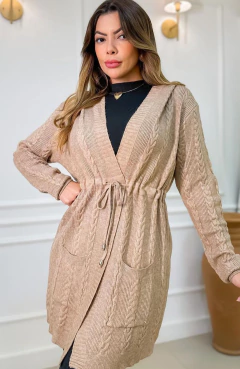 Cardigan Modal Alongado Vilma Nude