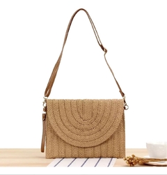 Bolsa De Palha Envelope Feminina Clara