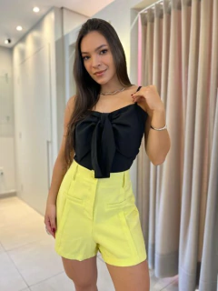 Cropped Laço Maiara Preto 1234 - loja online
