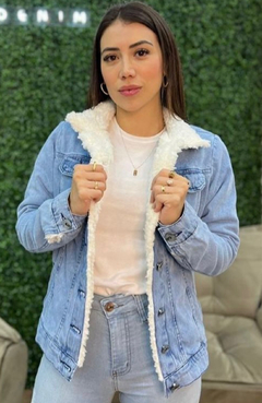 Jaqueta Jeans Peluciada Live Zoom Jeans Clara