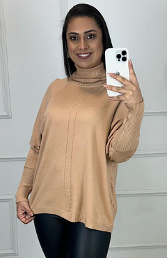 Blusa Poncho Modal Sara Nude