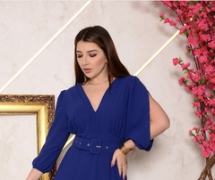 MACACÃO FEMININO ARIANA AZUL MARINHO na internet