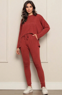 Conj Lanzinha Mullet Talita Terracota