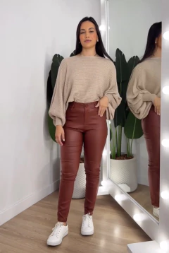 Calça Resinada Vivian Terracota - AUTHENTIC STORE LTDA