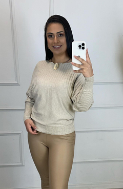 Blusa Manga Ampla Modal Milu Nude