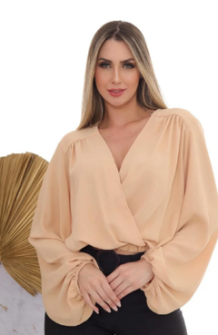 Blusa Transpassada Suzana Nude