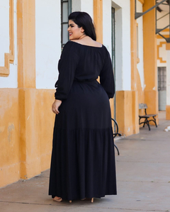 Vestido Envelope Plus Size Preto na internet