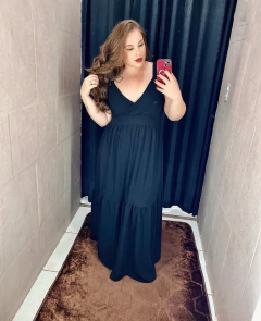 Vestido Plus Lais Preto 1240 - loja online