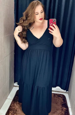 Vestido Plus Lais Preto 1240 - comprar online