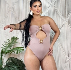 Body Canelado Sereia Nude - loja online