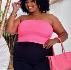 Cropped Plus Tuani Rosa Neon - AUTHENTIC STORE LTDA