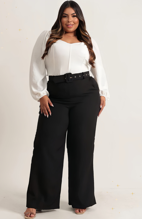 Calça Alfaiataria Plus Karol Preto