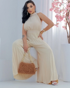 Macacao Plissado Chelsea Nude - comprar online