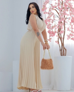 Macacao Plissado Chelsea Nude - loja online