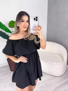 Vestido Macaquinho Kessia Preto - AUTHENTIC STORE LTDA