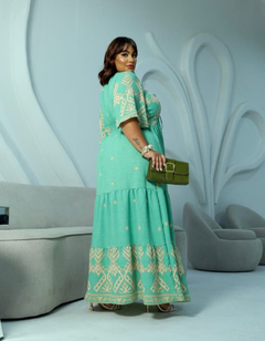 Vestido Longo Plus Barbara Verde - AUTHENTIC STORE LTDA