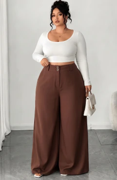 Calça Plus Size Sensorial Morrom